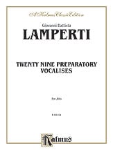 29 Preparatory Vocalises-Alto Vocal Solo & Collections sheet music cover